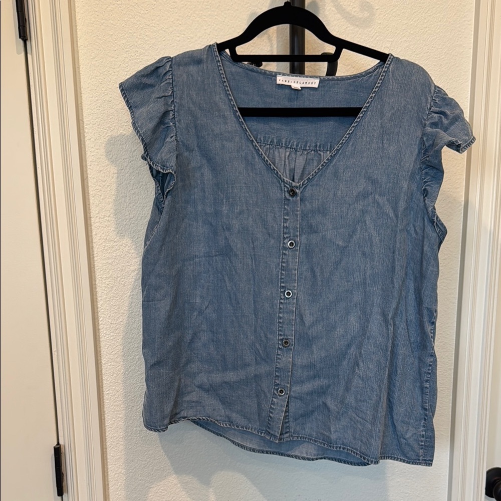 Women's Blue Denim Top